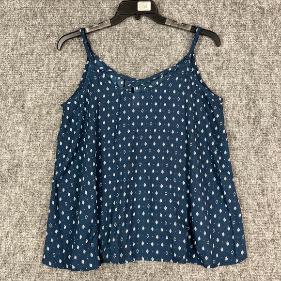 Torrid Shirt Women 1X 1 Strappy Blue Basic Sleeveless Casual‎ Lightweight - Picture 2 of 9